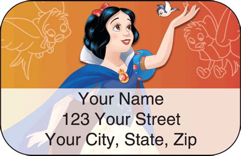 Disney Princess Address Labels | Styles Checks