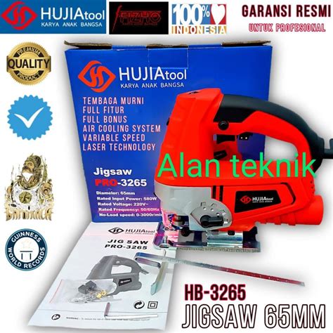 Jual Mesin Jigsaw Laser 65mm Hujia 3265 Mesin Gergaji Listrik Potong