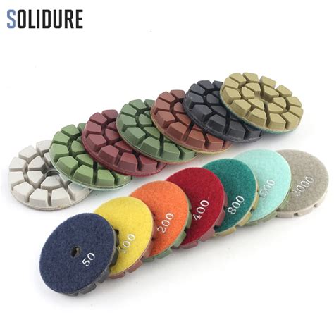 3 Diamond Polishing Pad 7 Pcs Set Floor Grinding Renovate Concrete