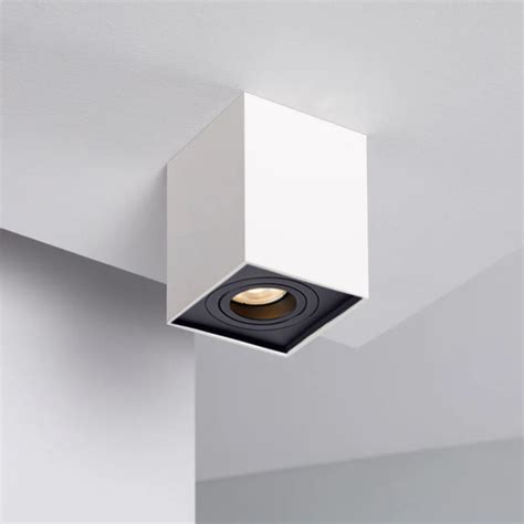 Lámpara de Techo Lux Bari Downlight Cuadrado Blanco Serlux