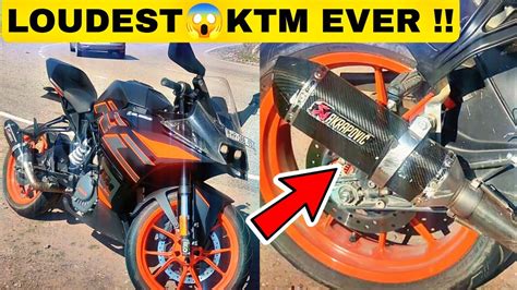 KTM RC 200 BS6 With AKRAPOVIC Full System Exhaust KTM Modification