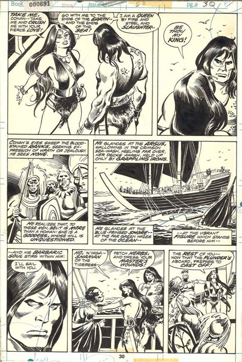 Conan The Barbarian 58 Pg 30 By John Buscema And Steve Gan Belit