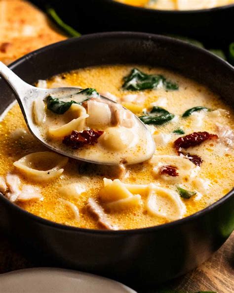 Creamy Tuscan Chicken Soup Recipetin Eats