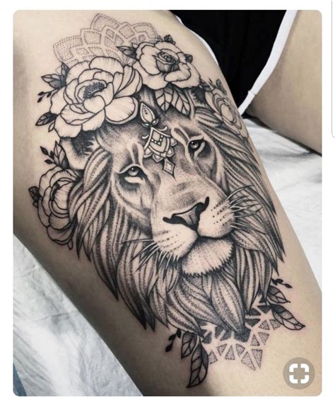 Sintético 101 Foto Tatuajes De Leones Para Mujer En La Pierna Lleno