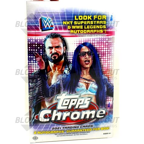 2021 Topps WWE Chrome Wrestling Hobby Box