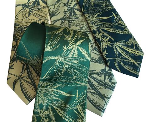 Cannabis Tie. Sativa Print Mens Tie, Cannabis Flower, Leaf Necktie. 420 ...