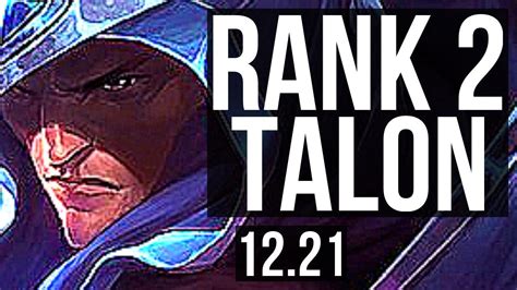 TALON Vs KHA ZIX JNG Rank 2 Talon 14 2 8 Rank 9 Legendary EUW