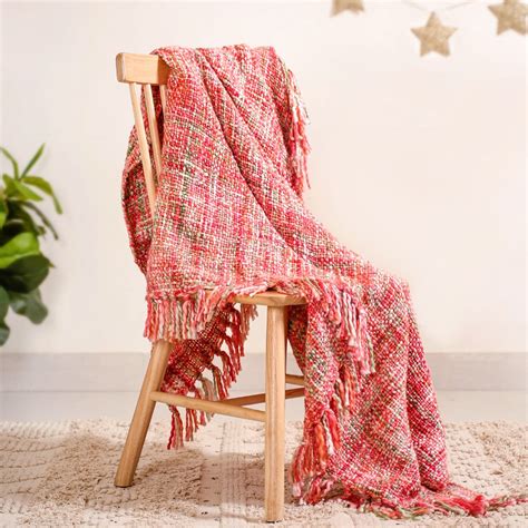 Chunky Knit Sofa Throw Multicolour Online - Premium Throw Blanket | Nestasia