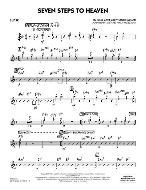 Miles Davis Seven Steps To Heaven Arr Michael Philip Mossman Guitar