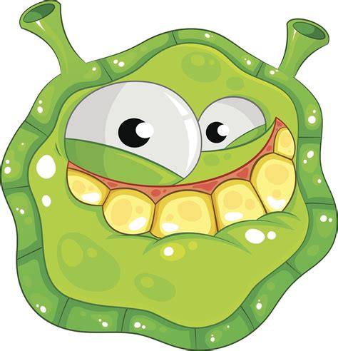 Divine Designs Cute Germ Amoeba Flu Virus Cartoon Emoji