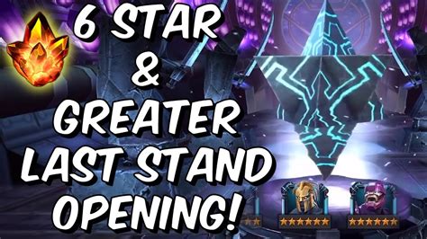 6 Star And Greater Last Stand Crystal Opening Beyond God Tier Please Marvel Contest Of