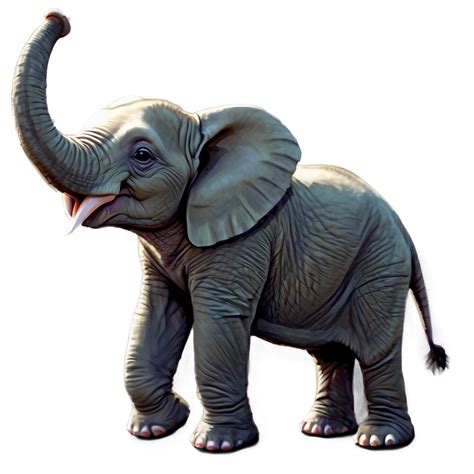 Download Happy Elephant Drawing Png Qvw18