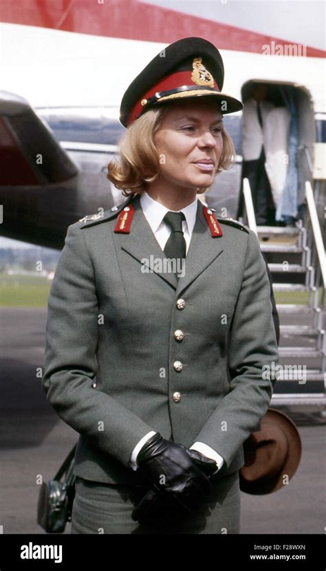 The Duchess of Kent (left) in her Women's Royal Army Corps uniform 1970 ...