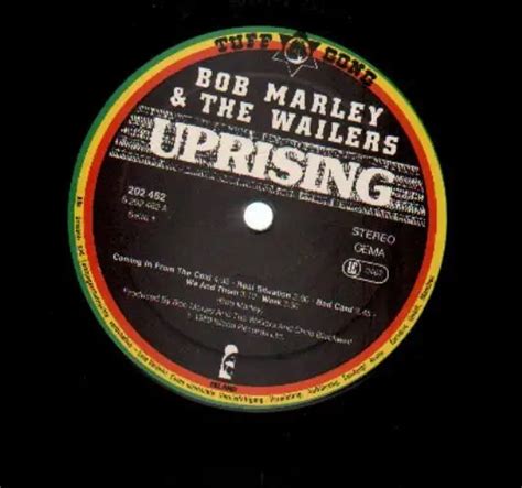 Uprising Textured Cover De Bob Marley The Wailers 33T Chez