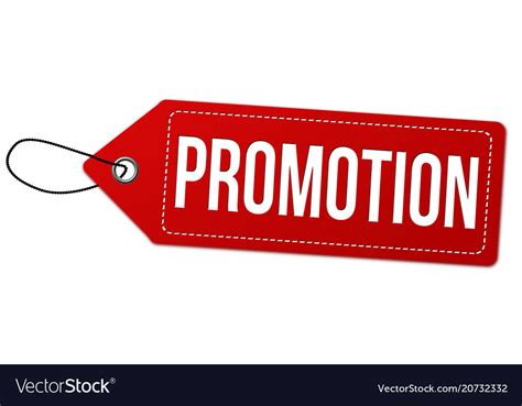 Promotion label or price tag Royalty Free Vector Image