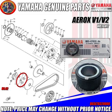 Aerox V V Nmax V Weight Ygp Genuine B E Shopee