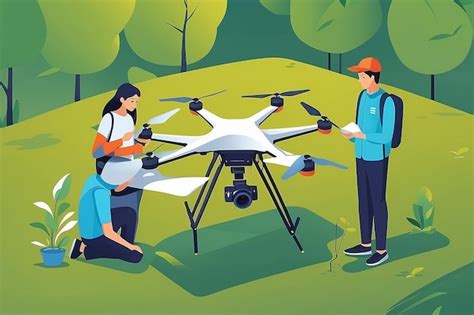 Estudiantes Que Usan Drones Para El Monitoreo Ambiental Y La