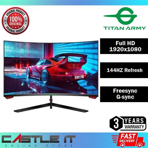 Titan Army Curved Hz Ms Gaming Monitor P H G Hdi Displayport