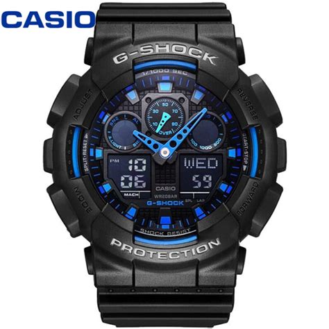 [100 Original Casio G Shock]g Shock Mens Resin Strap Watch Extra