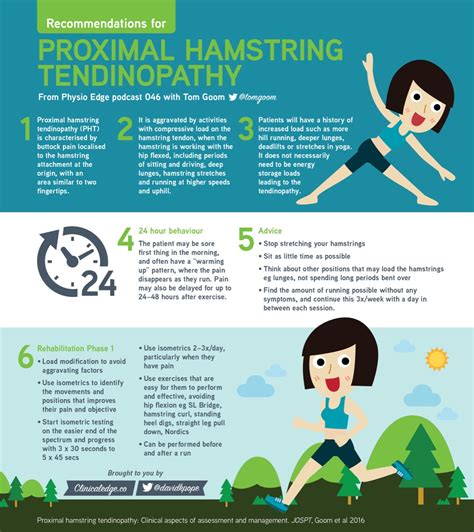 Clinical Edge Infographic Proximal Hamstring Tendinopathy With Tom Goom