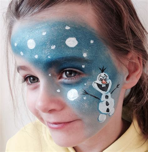 Olaf From Frozen Face Paint By Sarah Haddon