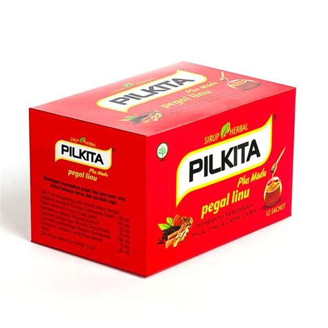 Jual Pilkita Plus Madu Pegal Linu Sirup Cair 12 Sachet Shopee Indonesia