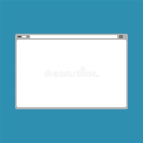 Web Simple Browser Window White Stock Vector Illustration Of Placard