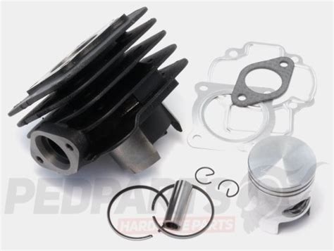 Black Series 50cc Cylinder Kit Piaggio Ac Pedparts Uk