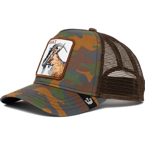 Goorin Bros Goat G O A T Clay Henry The Farm Camouflage Trucker Hat