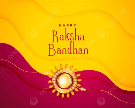 快樂的 Raksha Bandhan 場合黃色背景與創意 Rakhi 設計 快乐的 罗刹 班丹背景圖片和桌布免費下載