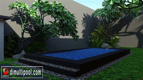 Desain Kolam Renang Minimalis Contoh 3d By Dimulti Pool