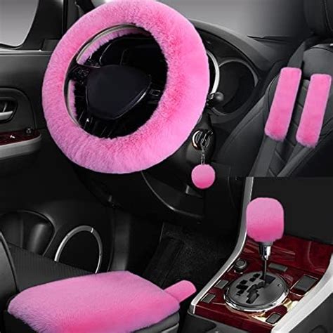 Amazon Yontree Fashion Fluffy Steering Wheel Covers For Women