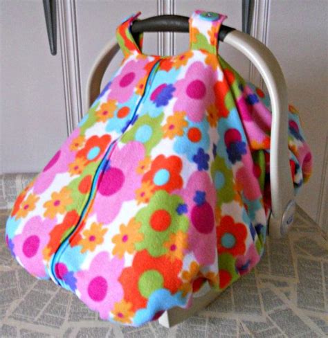 Fleece Baby Car Seat Canopy Cover