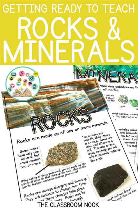 Getting Ready To Teach Rocks And Minerals — The Classroom Nook Upper Elementary Science 6th