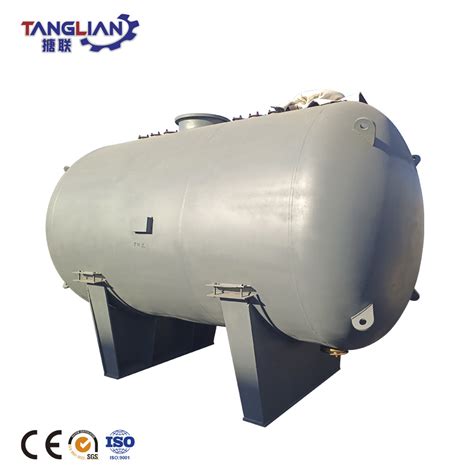 Horizontal Glass Lined Industrial Enamel Chemical Reactor Storage Tank