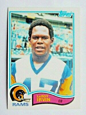 LeRoy Irvin 380 Topps 1982 Football Card Los Angeles Rams VG EBay