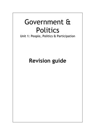 Us Constitution Summary Of A Level Politics Complete With Essay Plans