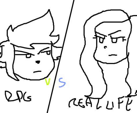 Rpg Vs Real Life Desenho De Malu Gartic