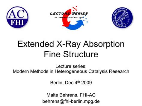 Pdf Extended X Ray Absorption Fine Structure Fhi Extended X Ray