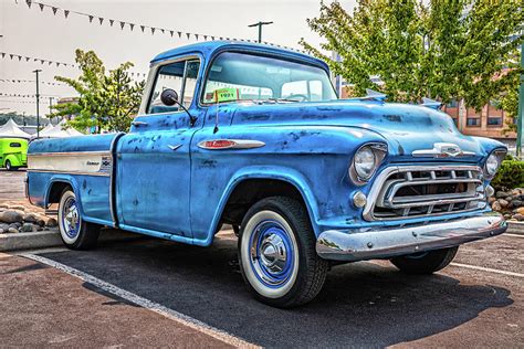 1957 Chevrolet Task Force Cameo Carrier Pickup Truck Photograph By