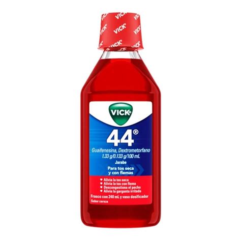 Jarabe Vick 44 Para Tos Seca Y Con Flemas Sabor Cereza 240 Ml Walmart