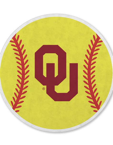 Ou Softball Shape Felt Pennant 8 X 10 Balfour Of Norman