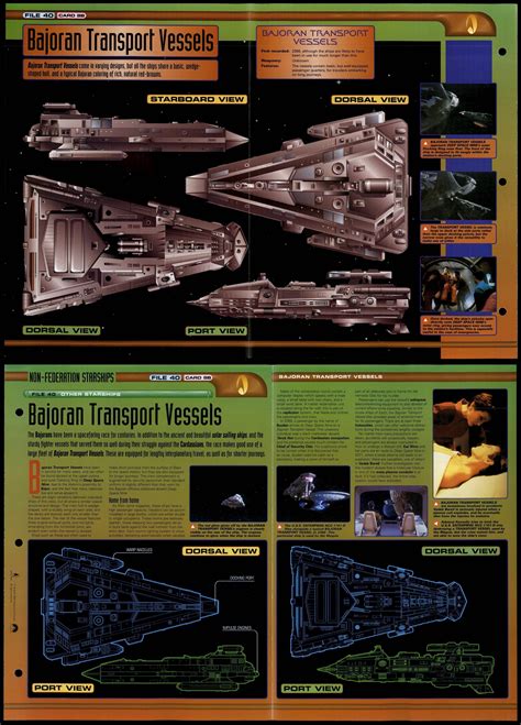 Bajoran Transport Vessels Other Starships Star Trek Fact File Fold