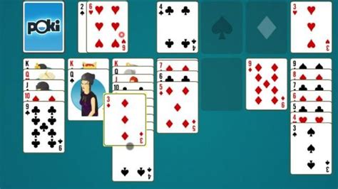 Stack the cards from Ace to King in Poki Klondike Solitaire! Tjuhis ...