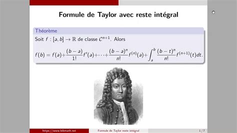 Découvrir 47 imagen formule de taylor avec reste intégrale fr