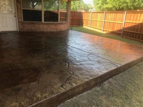 Stamped And Patterned Concrete Patio Builders Nortex