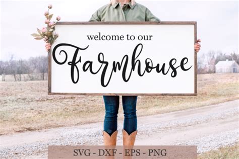 Welcome To Our Farmhouse Svg Cut File Graphic By Chamsae Studio