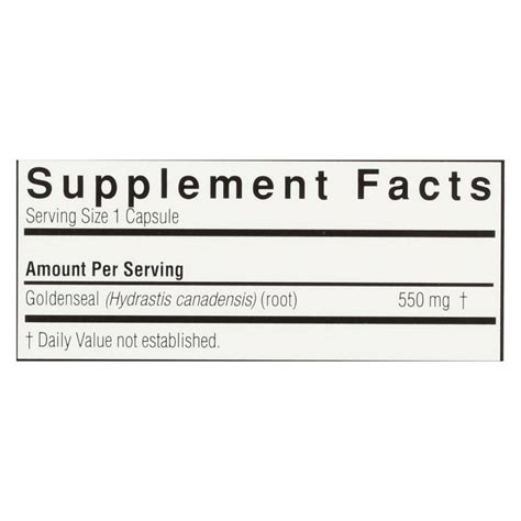 Nature's Way Goldenseal Root - 50 Capsules