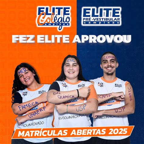 Colégio Elite Campinas - Elite Colégio e Pré-Vestibular Campinas | Campinas SP