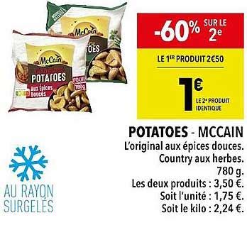 Promo Potatoes Mccain 60 Sur Le 2e Chez Supeco ICatalogue Fr